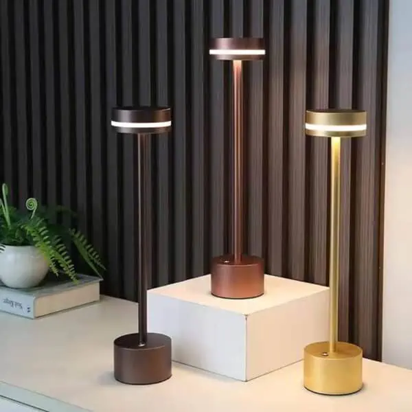 lampara de mesa sin cable restaurante portatil