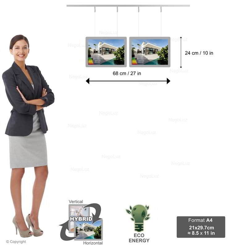 Escaparate Inmobiliaria Venta - NegoLuz España Porte Affiche Agence Immobiliere A4h 1r2c