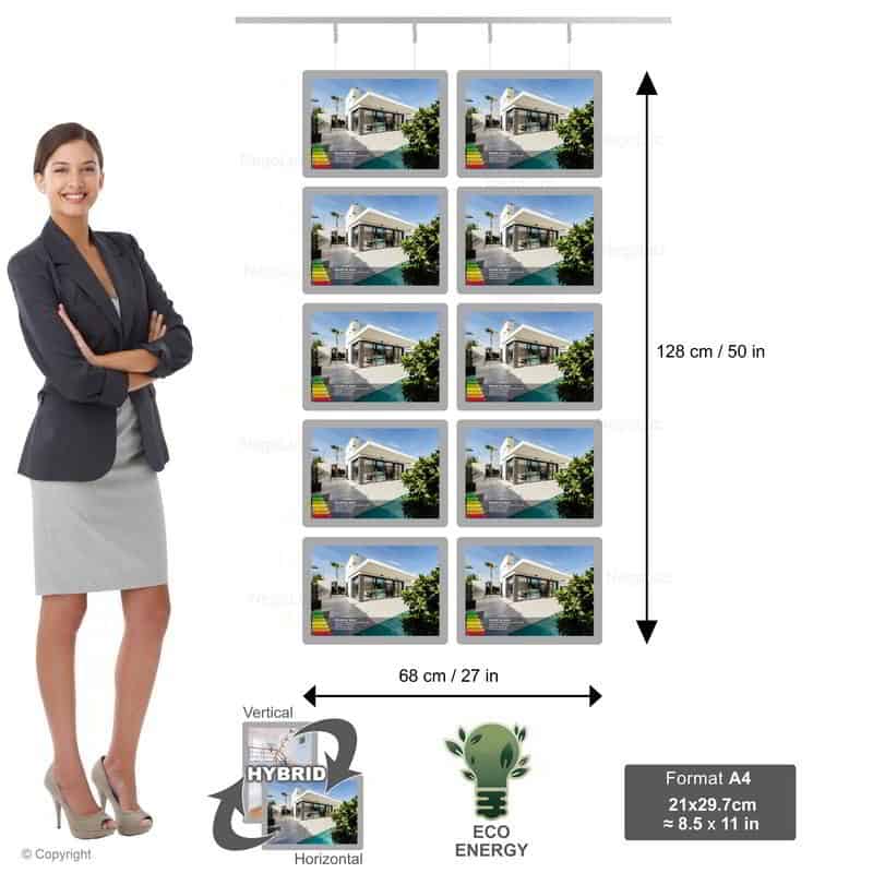 Escaparate Led - NegoLuz España Porte Affiche Agence Immobiliere A4h 5r2c