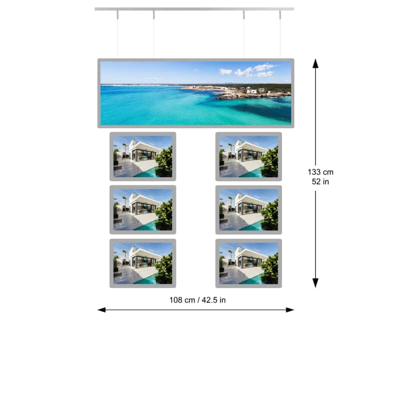 Kit Escaparate Baner - NegoLuz España Porte Affiche Panoramique 1lh6a4