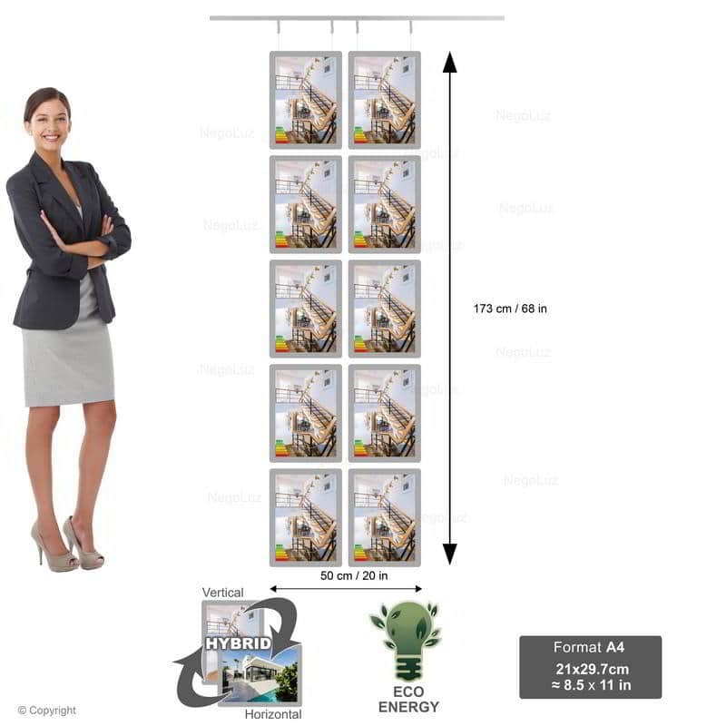Precio Pantalla Luminosa Inmobiliaria - NegoLuz España Ecran Vitrine Agence Immobiliere A4v 5r2c