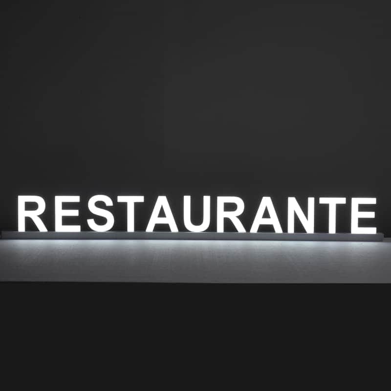 Letras Corporeas Iluminadas Restaurante - NegoLuz España Letras Corporeas Iluminadas Restaurante