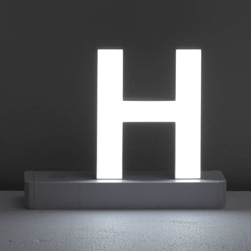 Lettre Lumineuse H