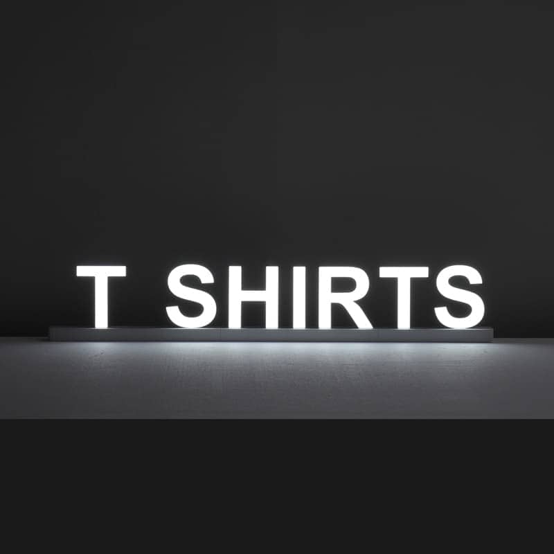 Lettre Lumineuse Led T Shirts - NegoLuz España Lettre Lumineuse Led T Shirts