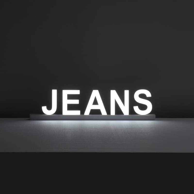 Lettres Lumineuses Jeans - NegoLuz España Lettres Lumineuses Jeans