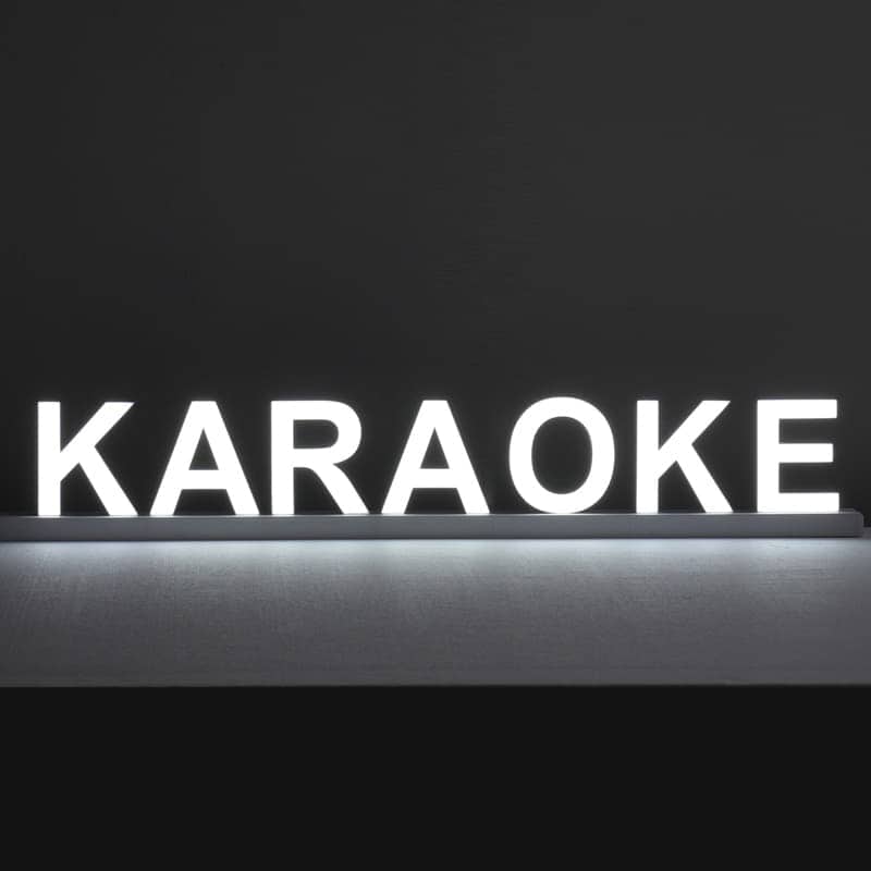 Lettres Lumineuses Karaoke - NegoLuz España Lettres Lumineuses Karaoke